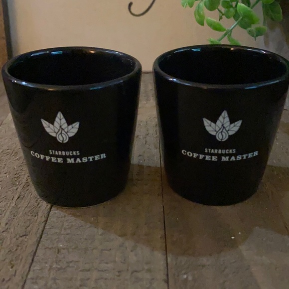 Starbucks 2004 Coffee Master Shot Glass Set Of 2 - Picture 2 of 6